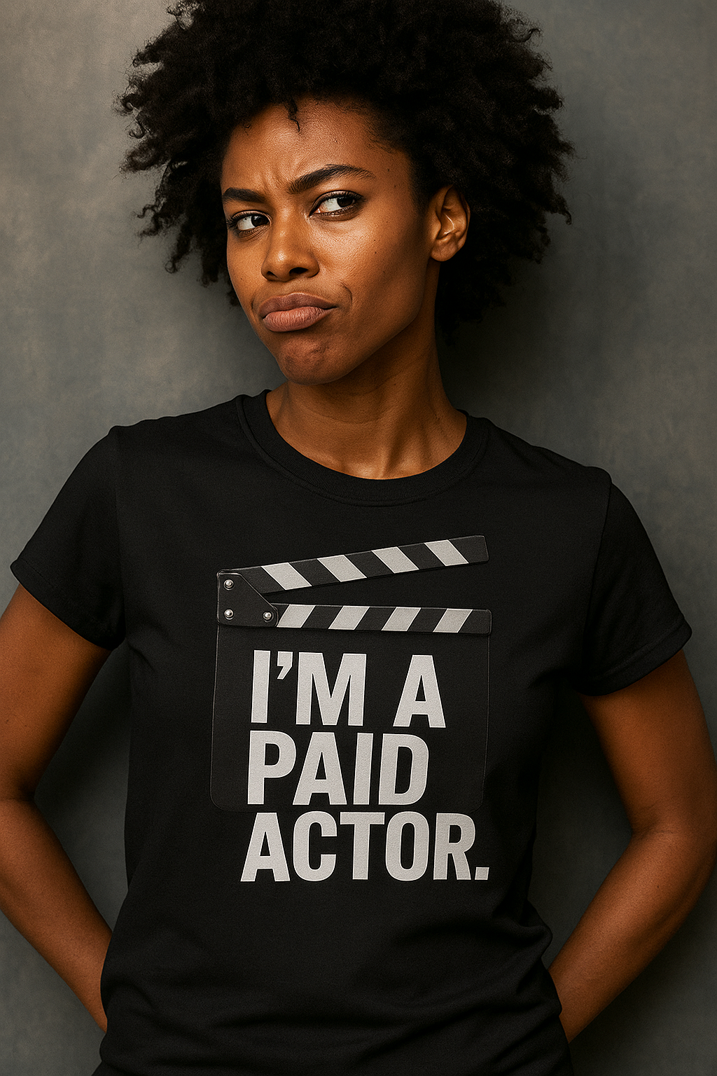 I’m A Paid Actor” Tee – Because Life Is Just One Big Roleplay