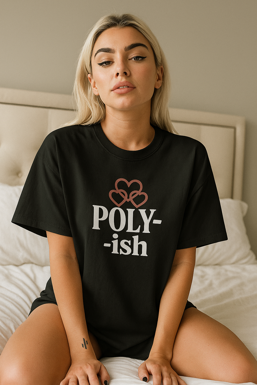 Poly-ish Oversized Tee – I Love Love